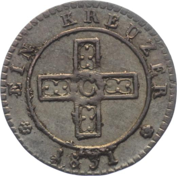 Aargau 1 Kreuzer 1831 (2 1/2 Rappen)